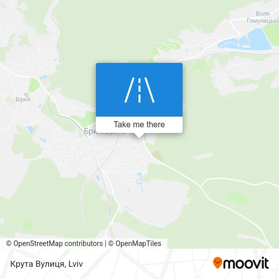 Карта Крута Вулиця