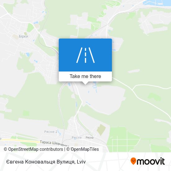 Євгена Коновальця Вулиця map