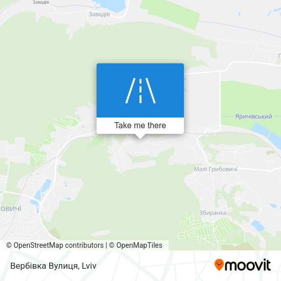 Вербівка Вулиця map