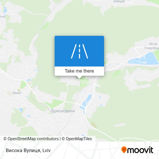 Висока Вулиця map