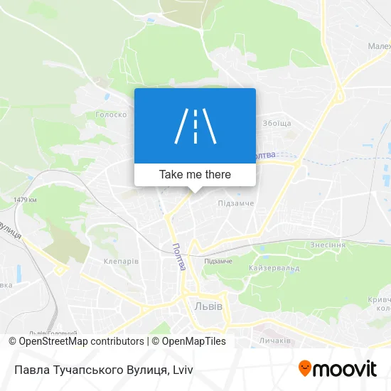 Карта Павла Тучапського Вулиця