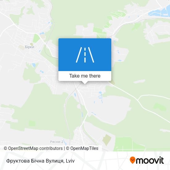 Фруктова Бічна Вулиця map
