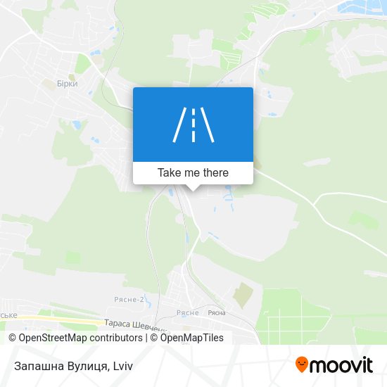 Запашна Вулиця map