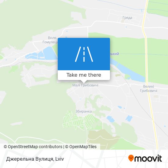 Джерельна Вулиця map