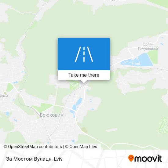 Карта За Мостом Вулиця