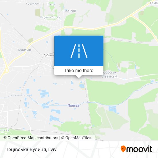Тецівська Вулиця map