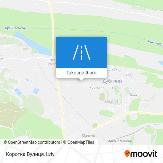 Коротка Вулиця map