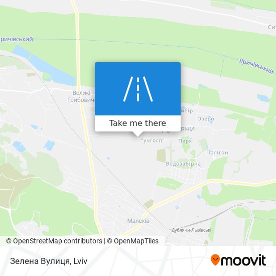 Зелена Вулиця map