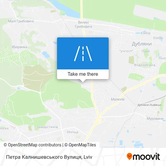 Карта Петра Калнишевського Вулиця