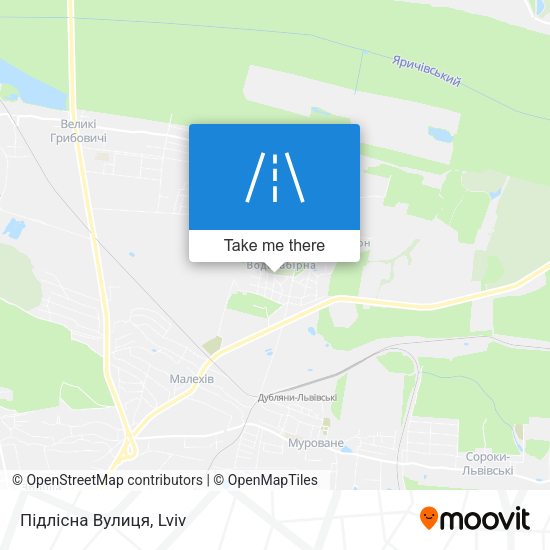 Підлісна Вулиця map