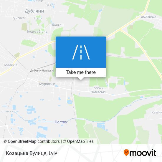 Козацька Вулиця map