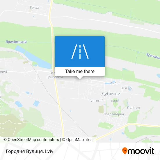 Карта Городня Вулиця