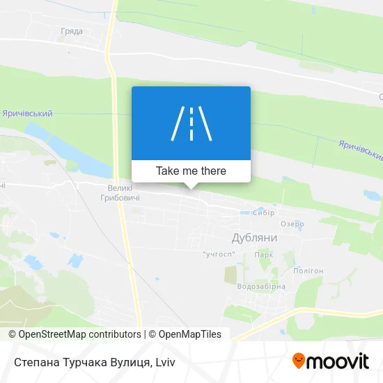 Карта Степана Турчака Вулиця