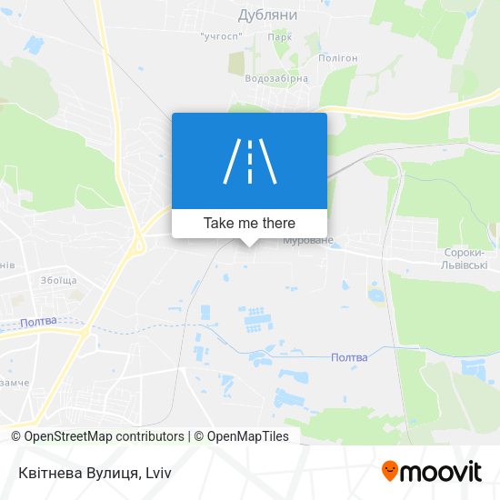 Квітнева Вулиця map