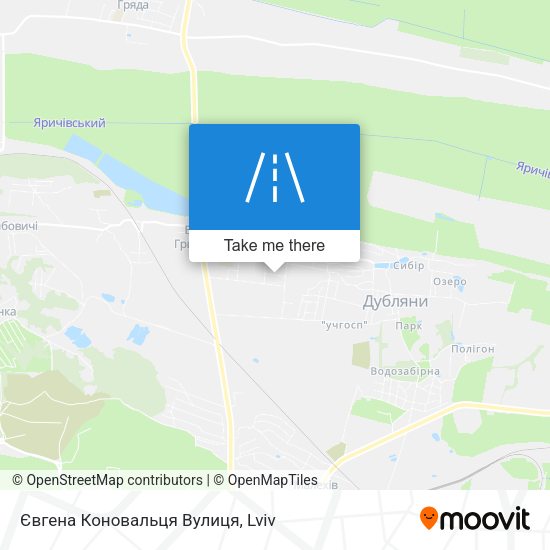 Євгена Коновальця Вулиця map