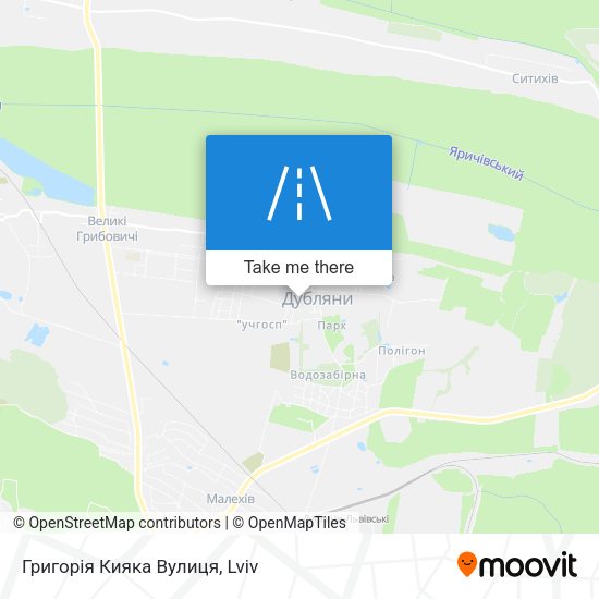 Григорія Кияка Вулиця map