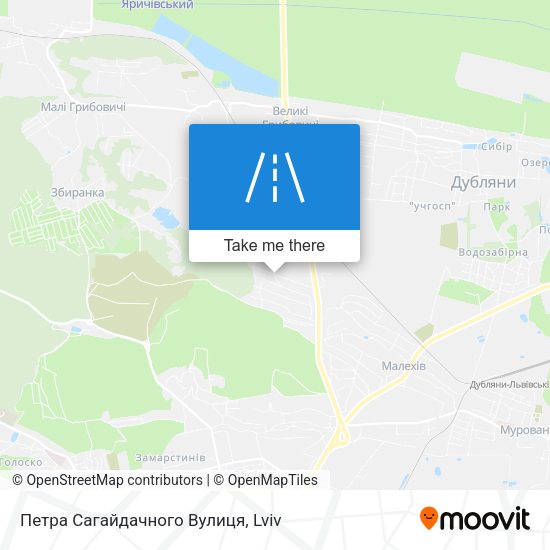 Петра Сагайдачного Вулиця map