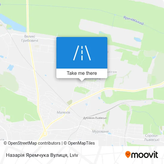 Карта Назарія Яремчука Вулиця