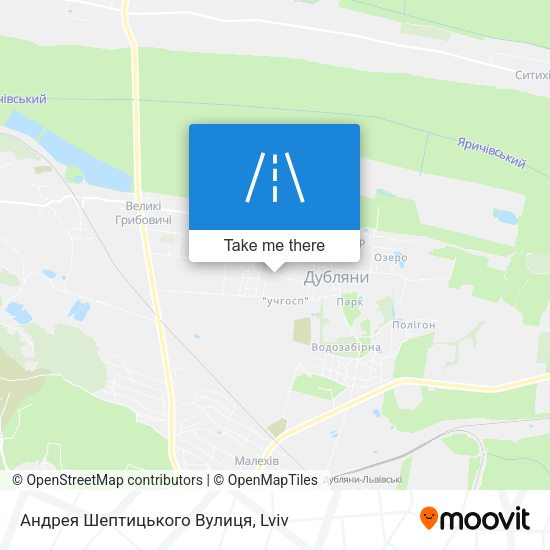 Андрея Шептицького Вулиця map