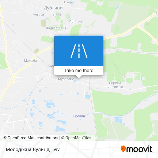 Молодіжна Вулиця map