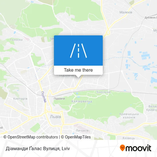 Карта Діаманди Ґалас Вулиця