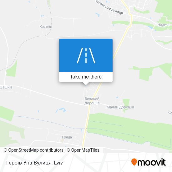 Героїв Упа Вулиця map