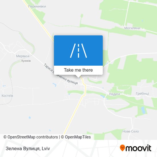 Зелена Вулиця map