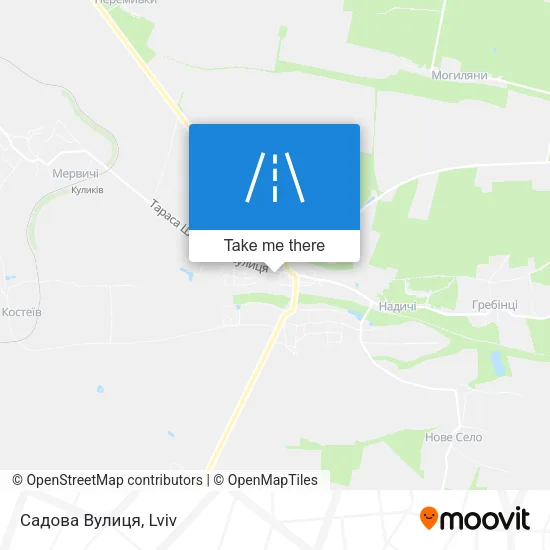 Карта Садова Вулиця