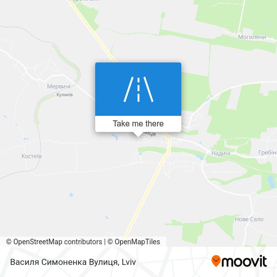 Василя Симоненка Вулиця map