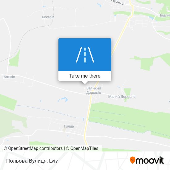 Польова Вулиця map