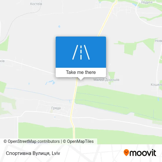 Карта Спортивна Вулиця