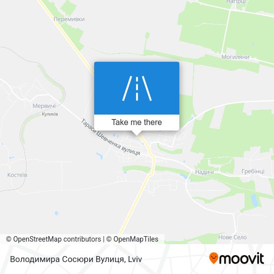 Володимира Сосюри Вулиця map