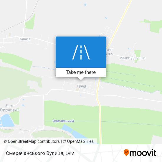 Смеречанського Вулиця map
