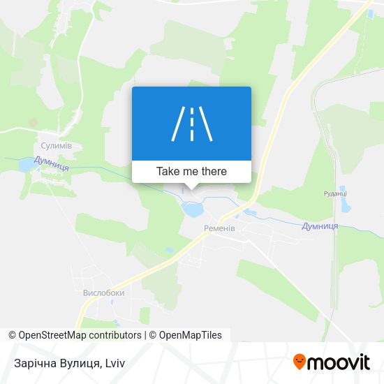 Зарічна Вулиця map