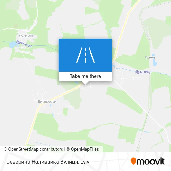 Карта Северина Наливайка Вулиця