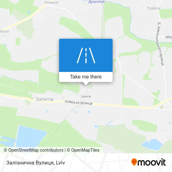 Карта Залізнична Вулиця