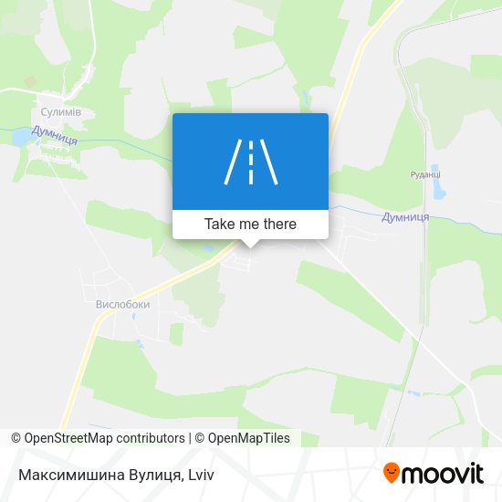 Карта Максимишина Вулиця