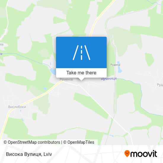 Висока Вулиця map