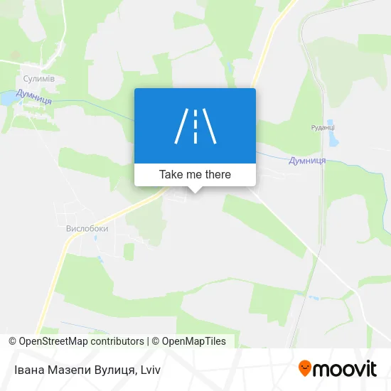 Карта Івана Мазепи Вулиця