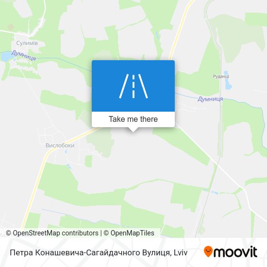 Петра Конашевича-Сагайдачного Вулиця map