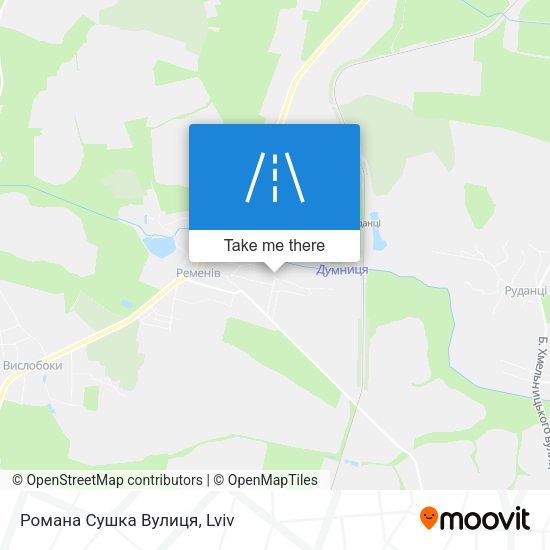 Романа Сушка Вулиця map