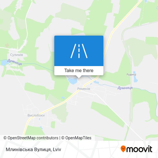 Млинівська Вулиця map
