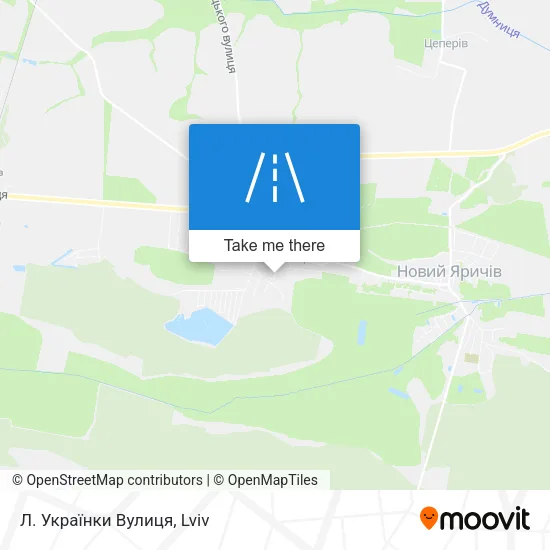 Карта Л. Українки Вулиця