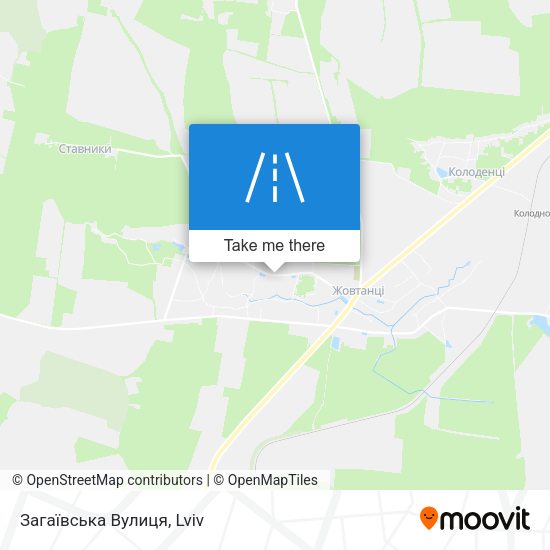 Загаївська Вулиця map
