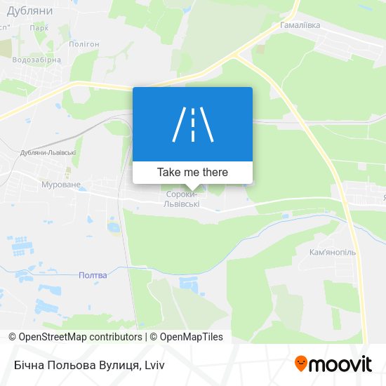 Бічна Польова Вулиця map