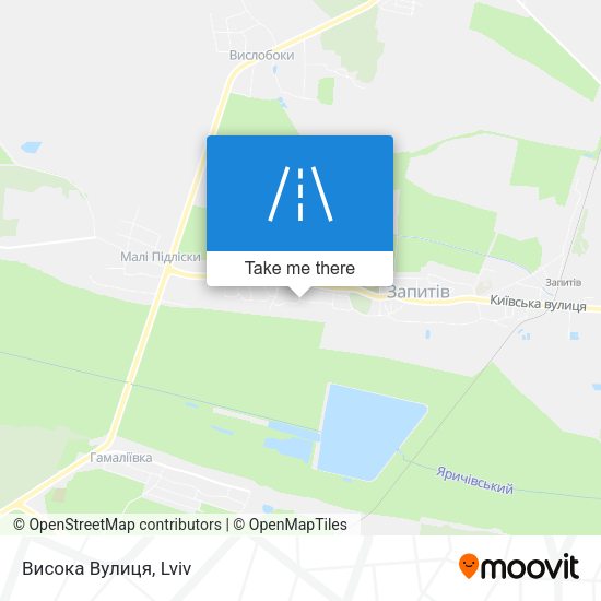 Висока Вулиця map