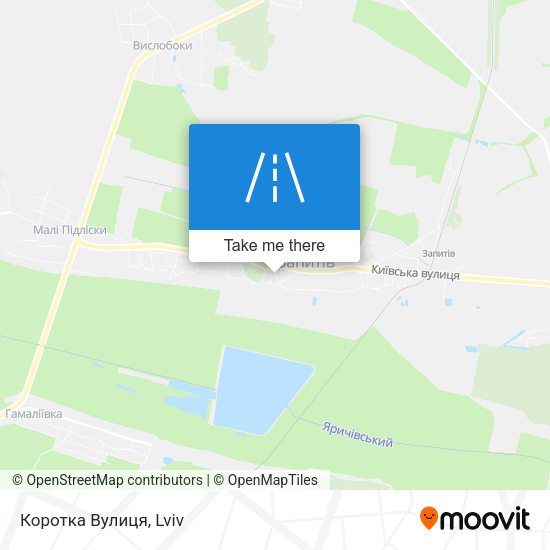 Коротка Вулиця map