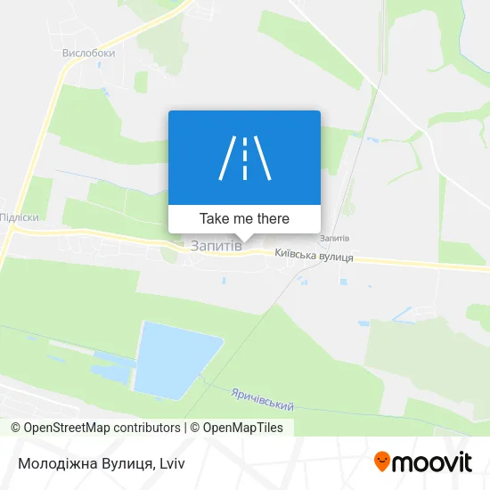 Карта Молодіжна Вулиця