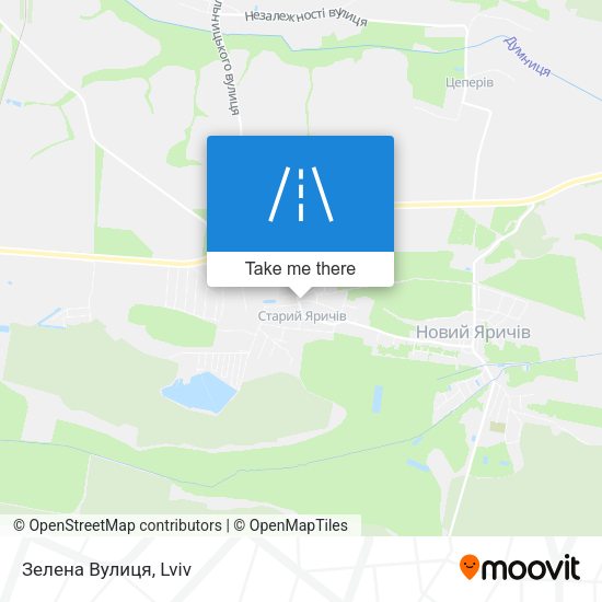 Зелена Вулиця map