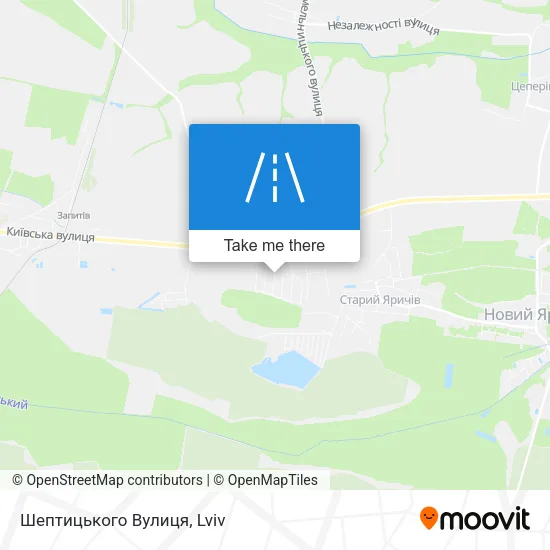 Карта Шептицького Вулиця